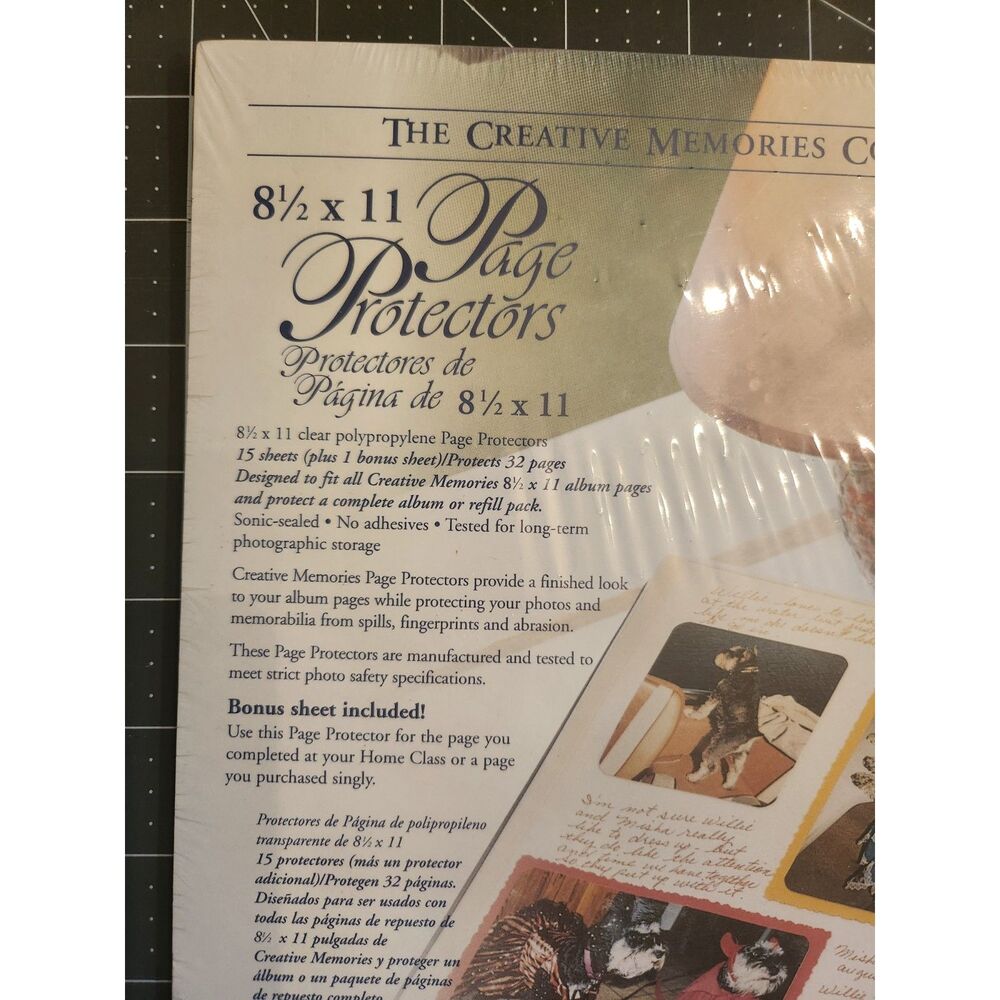 Creative Memories Clear Polypropylene Page Protectors B29